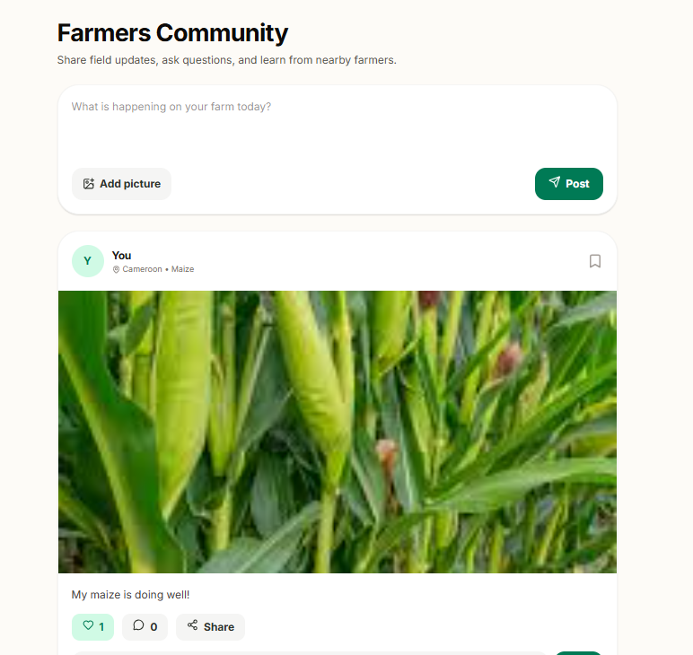 SAMS farmers community feed