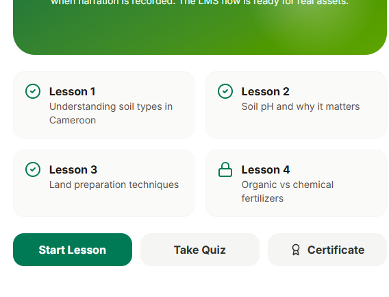 SAMS app lesson screen