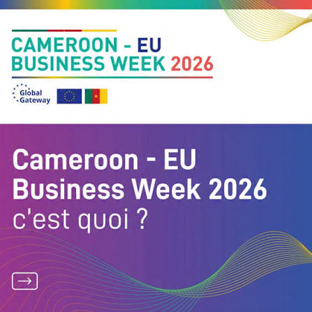 Cameroon–EU Business Week 2026 event graphic