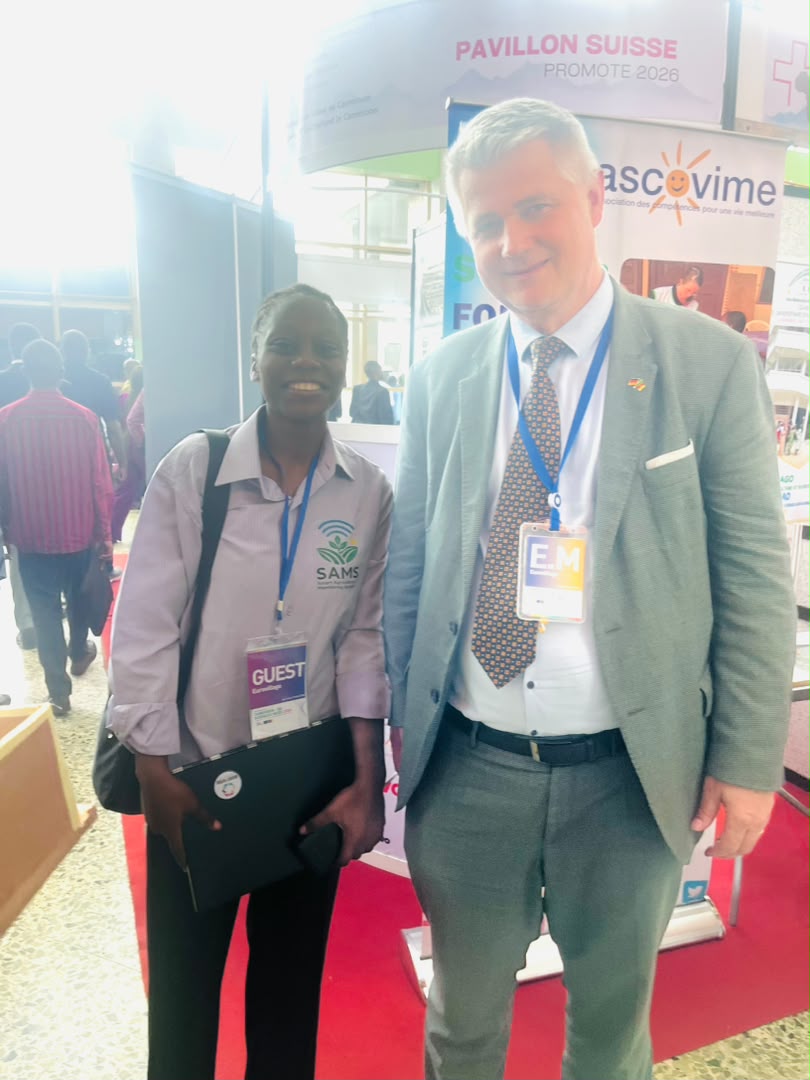 A SAMS representative at the EU–Cameroon Business Week